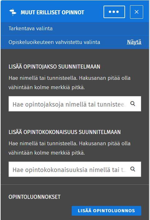 Kuvakaappaus valinta-avustimesta