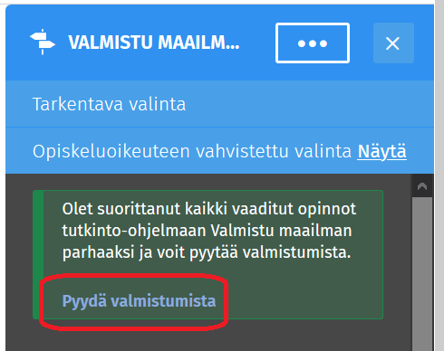 Kuvakaappaus Sisun käyttöliittymästä.