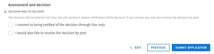 Screenshot of the user interface of Sisu.