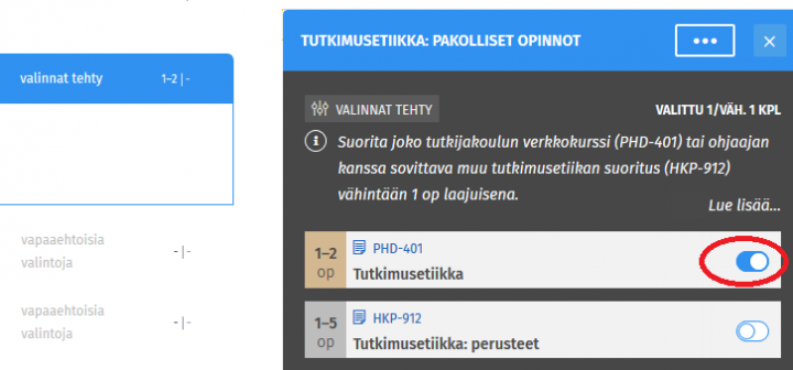 Kuvakaappaus Sisun käyttöliittymästä.