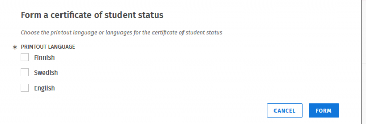 Screenshot of the user interface of Sisu.