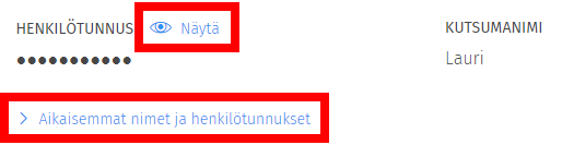 Kuvakaappaus Sisun käyttöliittymästä.