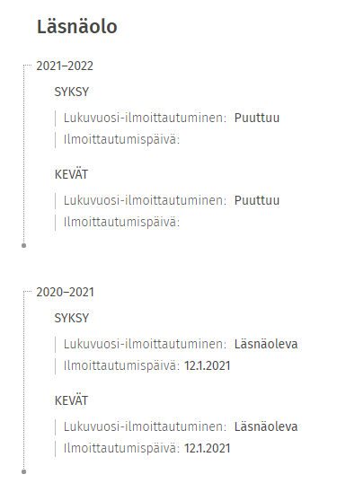 Kuvakaappaus Sisun käyttöliittymästä.