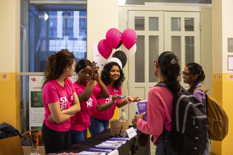 University members giving advice for students