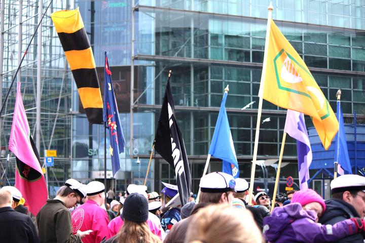 Students at the March for Science.