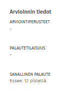 sanallinen palaute