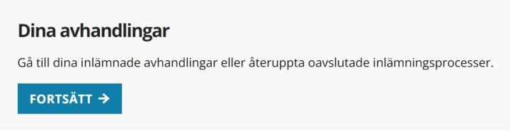 Fliken ”Dina avhandlingar” hittar du genom att gå till systemets ingångssida.